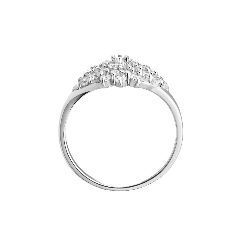 Large silver flower ring PS3.1551 | GoldJewellery
