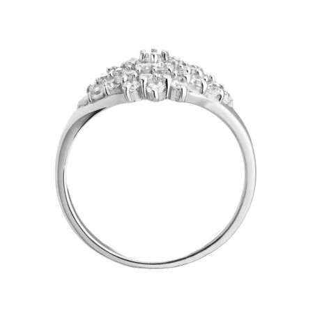 Large silver flower ring PS3.1551 | GoldJewellery