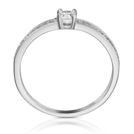 Double silver ring PS3.1656 | GoldJewellery