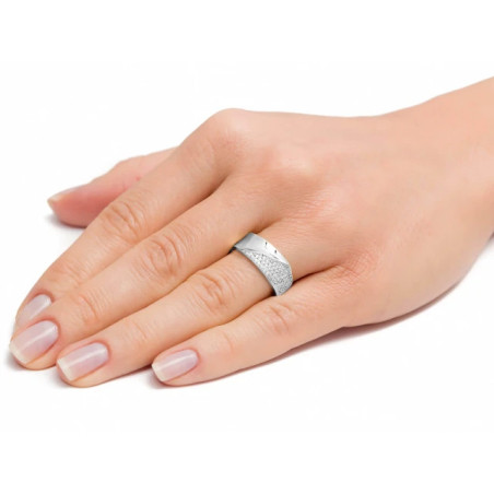 Silver wide wedding ring PS3.1565 | GoldJewellery