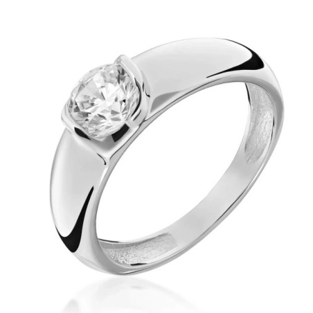 Silver ring with a large stone PS3.1615 | GoldJewellery