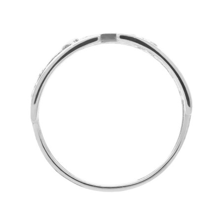 Wide silver ring with stones PS3.1271 | GoldJewellery