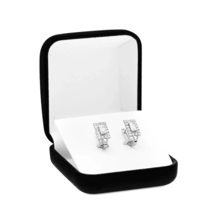 RICHLY DECORATED SILVER EARRINGS STONE KS3.2300 | GoldJewellery