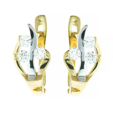Gold earrings stones 333 K1.160 | GoldJewellery