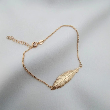 Silver Swan charm bracelet plated with 18k gold SBZ13| GoldJewellery