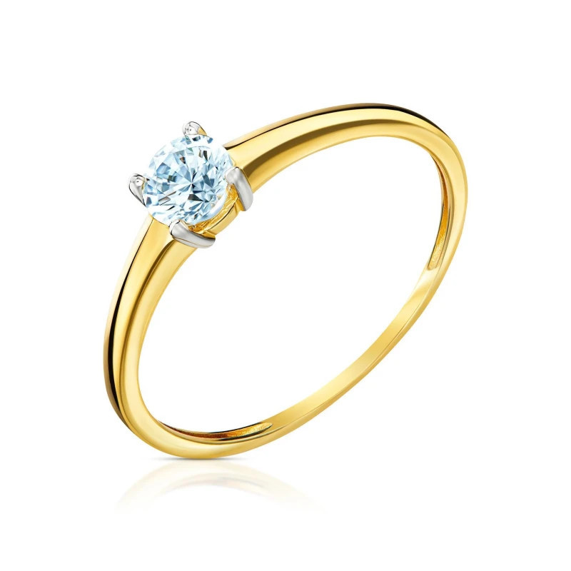 Engagement ring classic blue stone P3.1658a | GoldJewellery