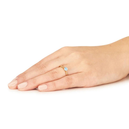 Engagement ring classic blue stone P3.1658a | GoldJewellery