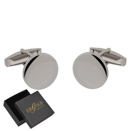 Silver Circle cufflinks |GoldJewellery