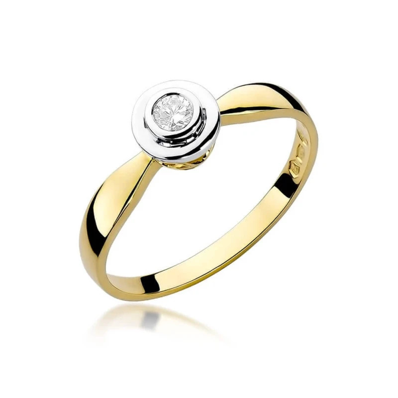 Gold ring with diamond EY-294 0.10ct | GoldJewellery Gold ring with diamond EY-294 0.10ct | GoldJewellery