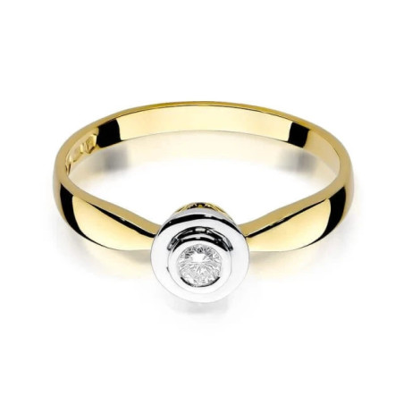 Gold ring with diamond EY-294 0.10ct | GoldJewellery