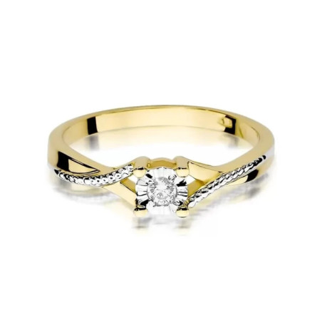 Gold ring with diamond EY-361 0.08ct | GoldJewellery