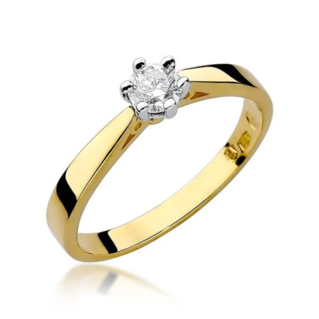 Gold ring with diamond EY-229B 0.30ct | GoldJewellery