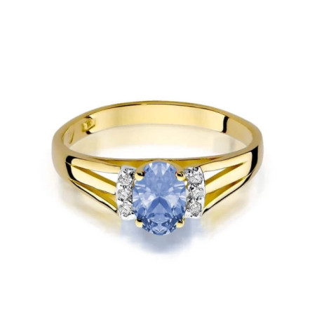 Gold ring with diamond EY-5 tanzanite | GoldJewellery