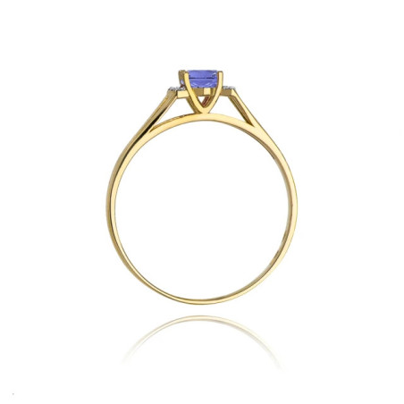 Gold ring with diamond EY-5 tanzanite | GoldJewellery