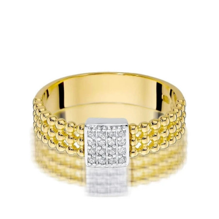 Gold ring with diamond EY-353 0.08ct | GoldJewellery