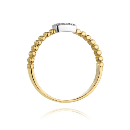 Gold ring with diamond EY-353 0.08ct | GoldJewellery