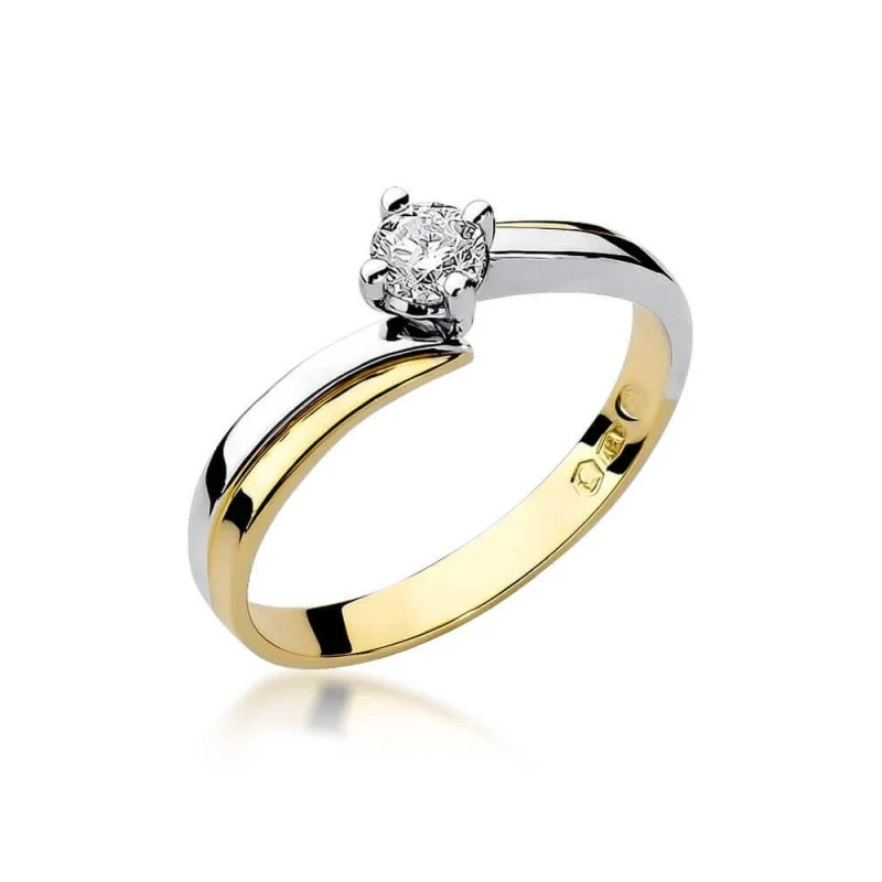 Gold ring with diamond EY-231B 0.30ct | GoldJewellery Gold ring with diamond EY-231B 0.30ct | GoldJewellery