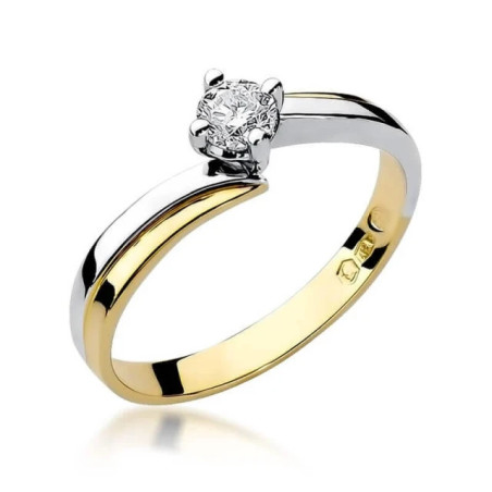 Gold ring with diamond EY-231B 0.30ct | GoldJewellery