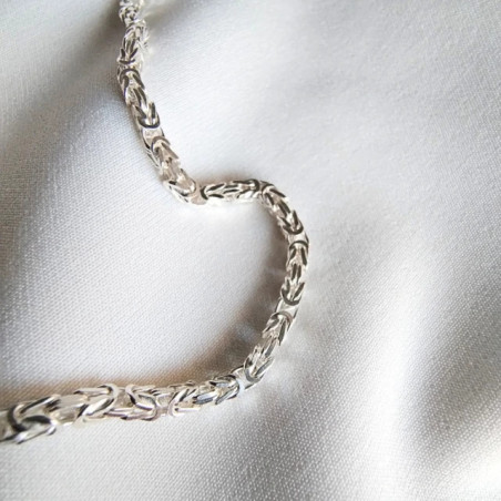 Silver BYZANTINE chain 60 cm | GoldJewellery