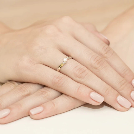 Gold ring with diamond EY-231B 0.30ct | GoldJewellery