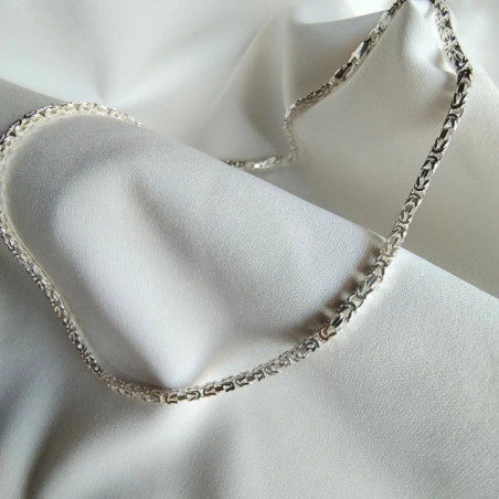 Silver BYZANTINE chain 60 cm | GoldJewellery