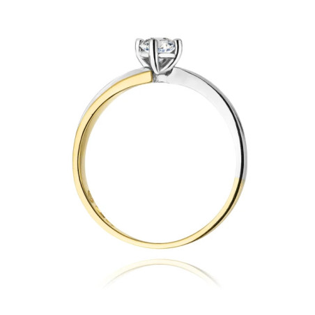 Gold ring with diamond EY-231B 0.30ct | GoldJewellery