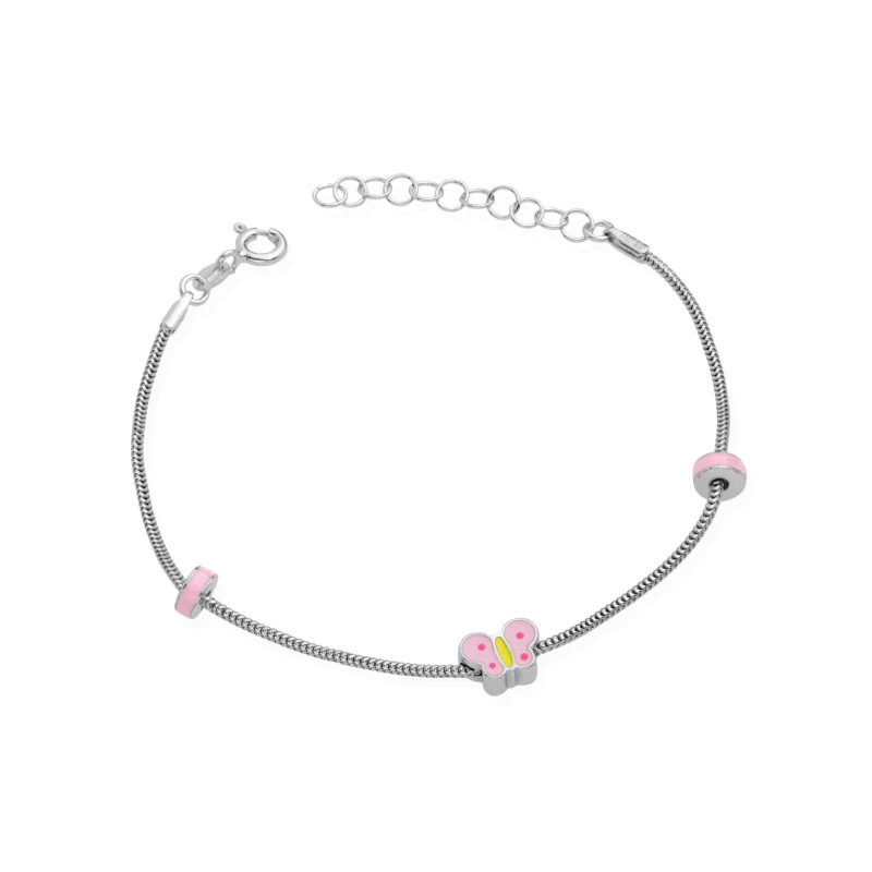 Silver bracelet with BUTTERFLY SBD17| GoldJewellery