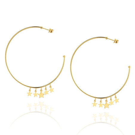 Gold-plated silver STAR WHEEL earrings SKZ.15 | GoldJewellery