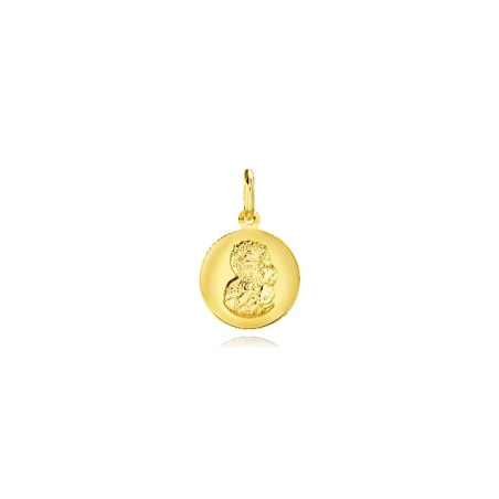 Gold medallion with the Virgin Mary, gift for baptism, communion WM.11 | GoldJewellery