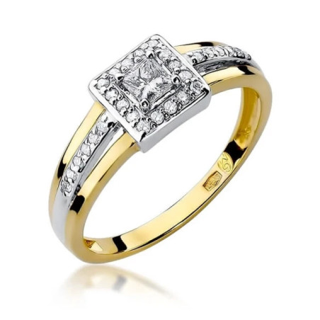 Gold ring with diamond EY-271 0.29ct | GoldJewellery