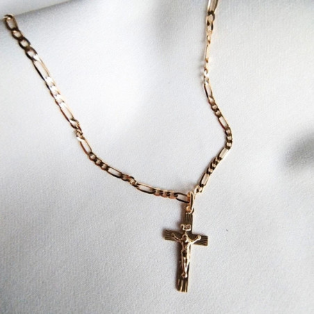BEAUTIFUL GOLD CROSS, diamond-cut, Baptism, Communion, WK.04| GoldJewellery