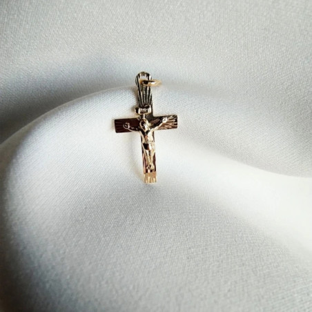 BEAUTIFUL GOLD CROSS, diamond-cut, Baptism, Communion, WK.04| GoldJewellery