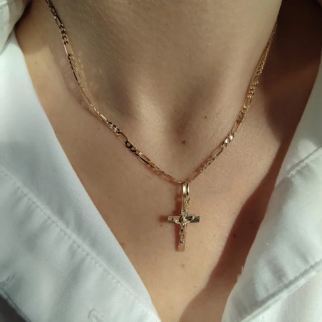 BEAUTIFUL GOLD CROSS, diamond-cut, Baptism, Communion, WK.04| GoldJewellery