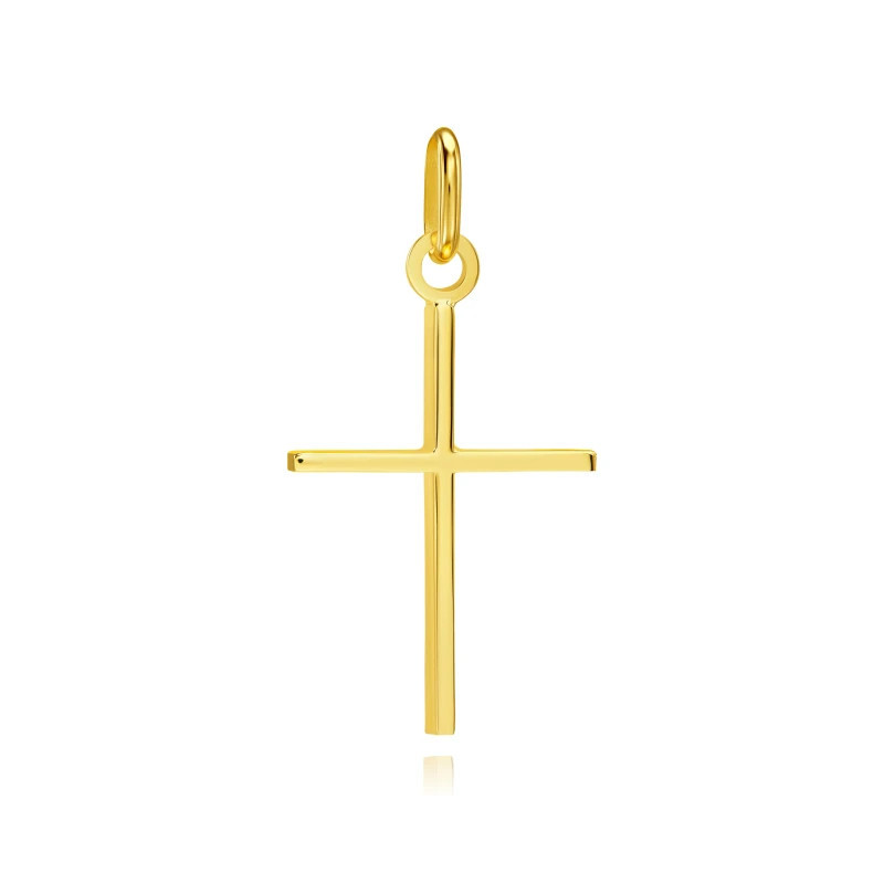 BEAUTIFUL 3D GOLD CROSS Baptism Communion WK.05| GoldJewellery