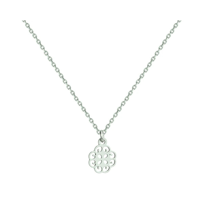 Silver openwork necklace FLOWER SN35 |GoldJewellery