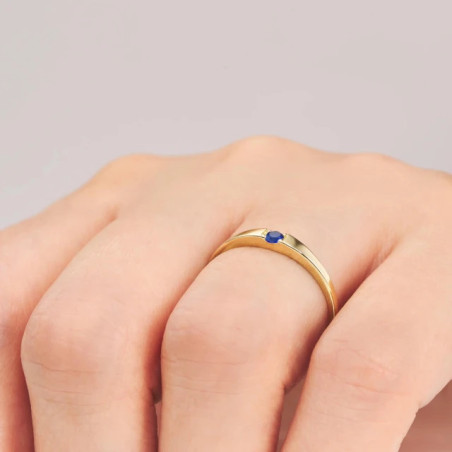 Ring with blue eye 333 P3.1670n | GoldJewellery
