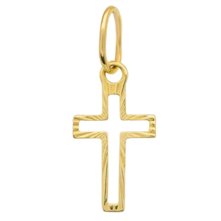 ⭐ Gold diamond cross, small pr. 585 ♥ GoldJewellery
