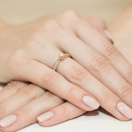 Gold ring with diamond EY-202 0.30ct | GoldJewellery