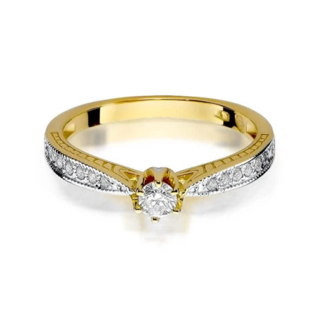 Gold ring with diamond EY-202 0.30ct | GoldJewellery