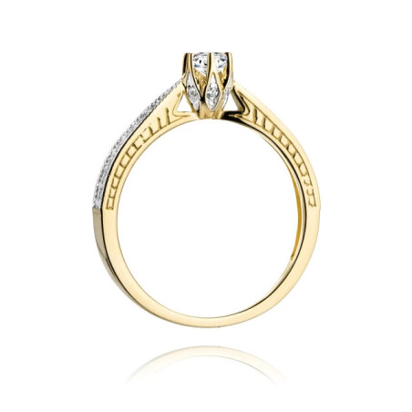 Gold ring with diamond EY-202 0.30ct | GoldJewellery